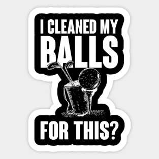 Cleaned my balls for this Sticker